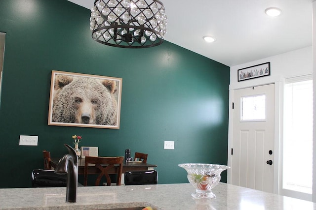 view of dining area