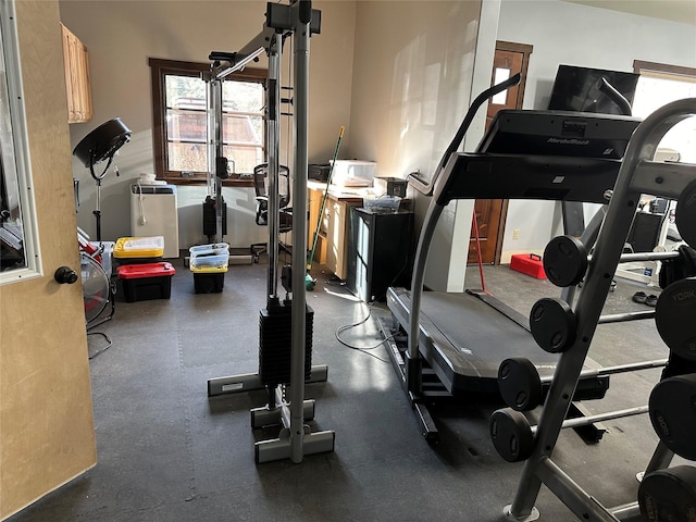 view of workout room