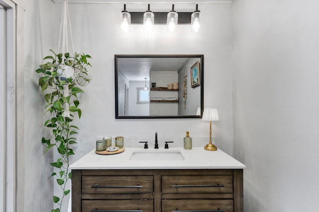 bathroom featuring vanity