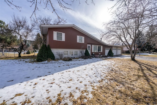 view of front of property featuring an attached garage