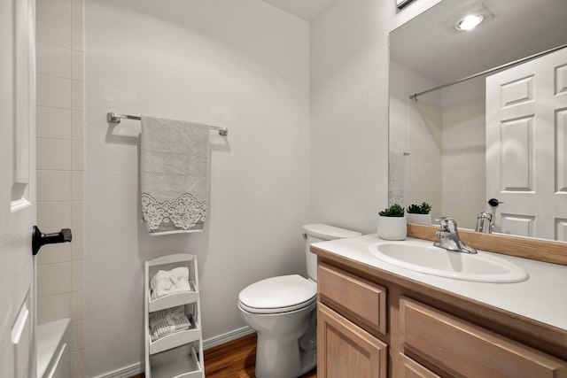 312 Ponderosa St, Kalispell, MT 59901 - bathroom featuring vanity and wood finished floors