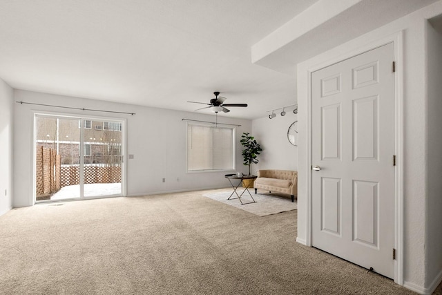 312 Ponderosa St, Kalispell, MT 59901 - sitting room with carpet flooring and a ceiling fan