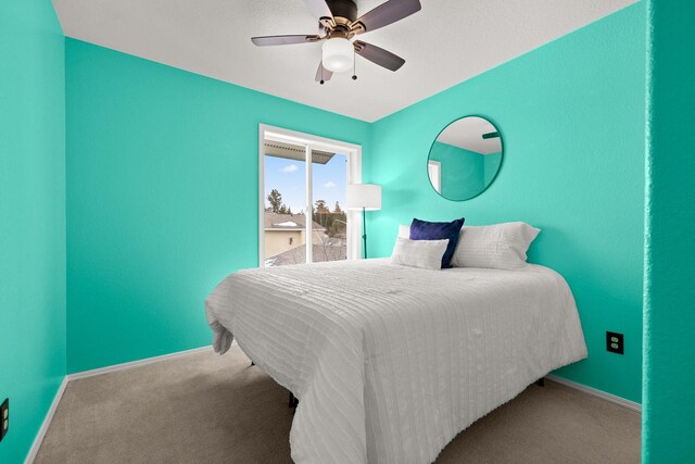 312 Ponderosa St, Kalispell, MT 59901 - bedroom featuring carpet floors and ceiling fan