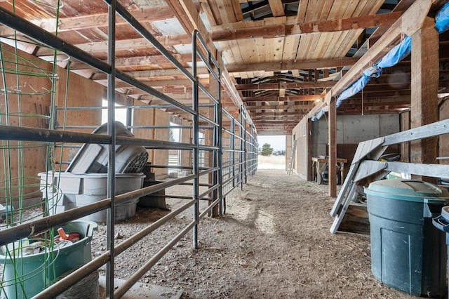 view of horse barn