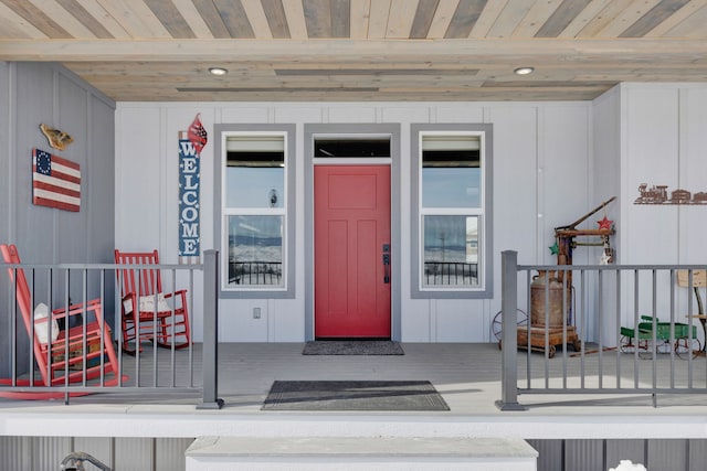 view of entrance to property