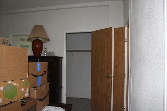 unfurnished bedroom with a closet