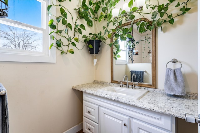 bathroom featuring vanity