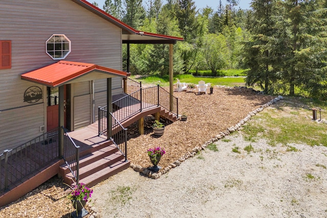 1743 Nighthawk Trl, Victor, MT 59875 - view of yard featuring stairs