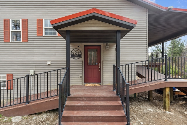 view of entrance to property