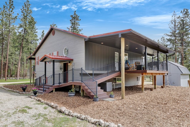 1743 Nighthawk Trl, Victor, MT 59875 - view of home's exterior featuring central AC