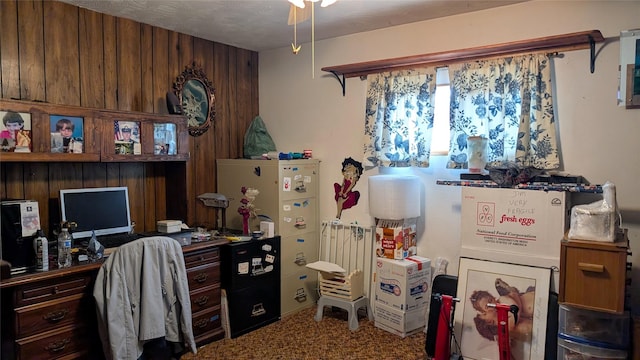 403 Dakota Ave, Libby, MT 59923 - carpeted office featuring ceiling fan