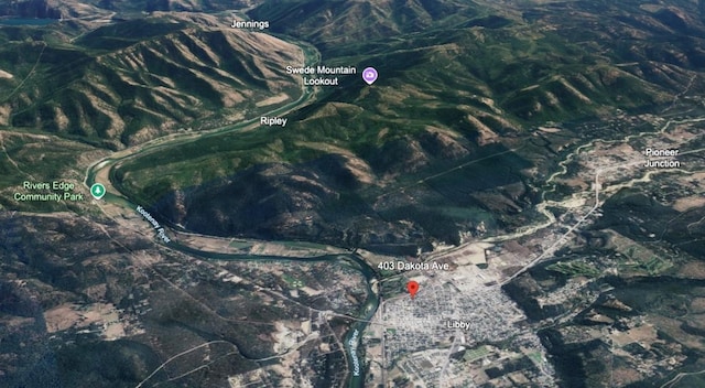 403 Dakota Ave, Libby, MT 59923 - aerial view of property's location