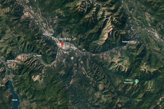 403 Dakota Ave, Libby, MT 59923 - aerial overview of property's location