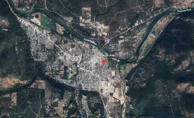 403 Dakota Ave, Libby, MT 59923 - aerial map of property and surrounding area