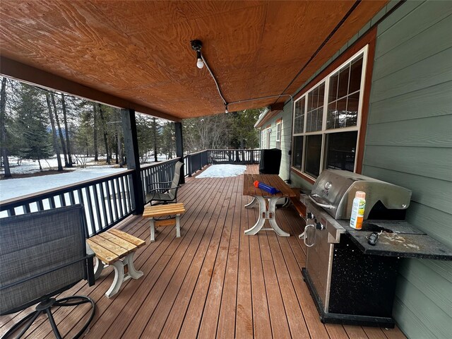 22 Pinewoods Dr, Trout Creek, MT 59874 - view of wooden deck