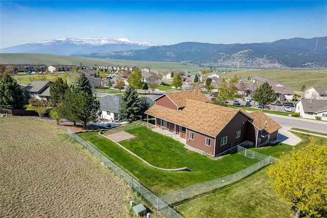 6864 Joy Dr, Missoula, MT 59803 - aerial view of residential area with a mountain backdrop