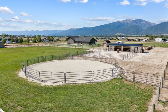 4416 Gem Ranch Rd, Stevensville, MT 59870 - mountain view with rural landscape and a pastoral area