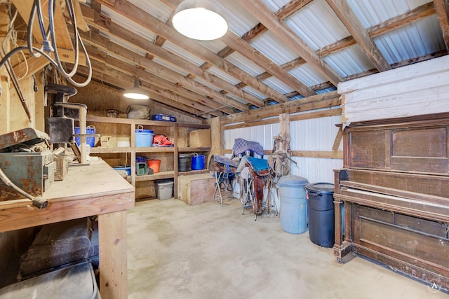 view of storage room