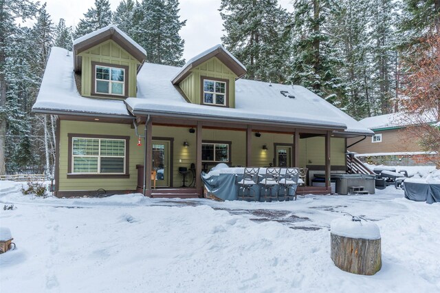 935 Pack Rat Ln, Whitefish, MT 59937 - view of front of house with a porch