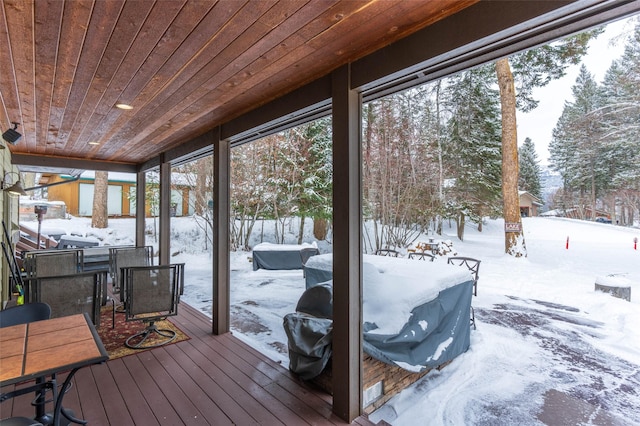 935 Pack Rat Ln, Whitefish, MT 59937 - view of snow covered deck