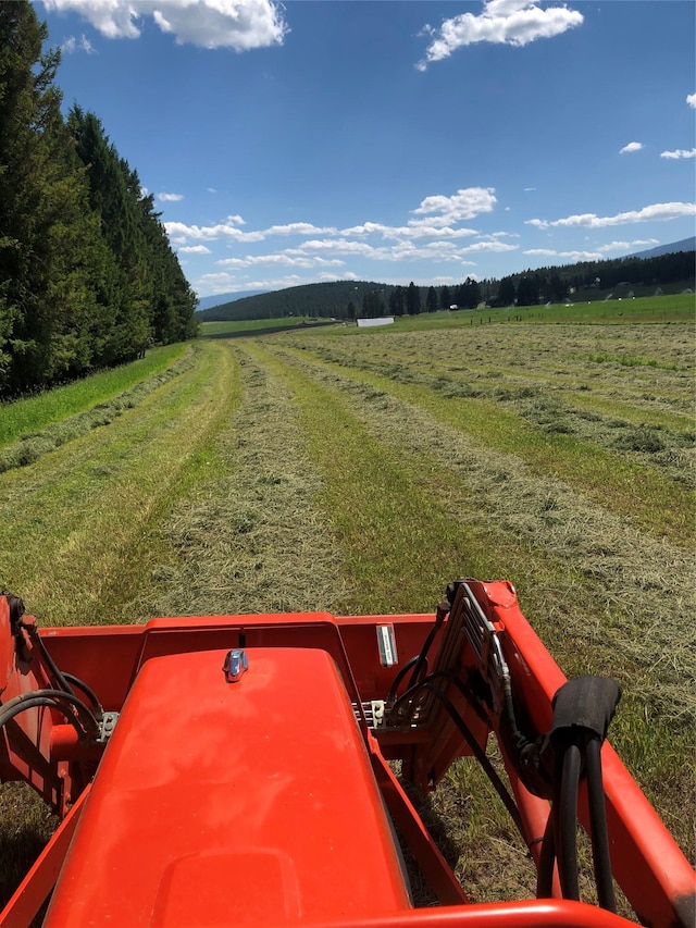 exterior space with a rural view