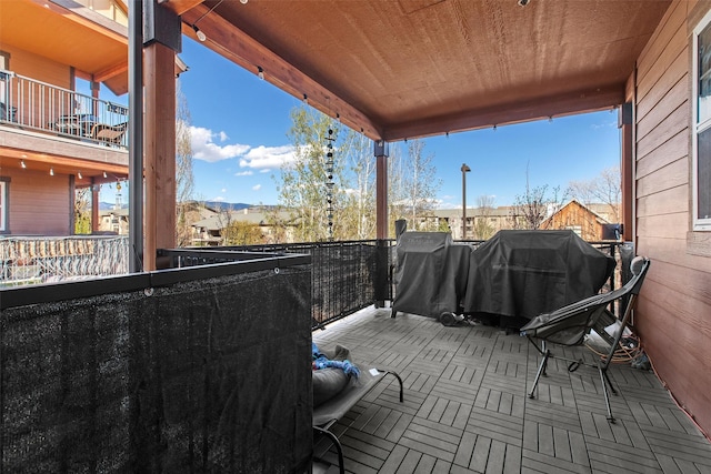 view of patio / terrace featuring a balcony