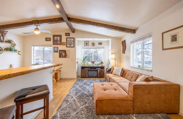 1276 River St, Missoula, MT 59801 - living room featuring light wood-type flooring and ceiling fan