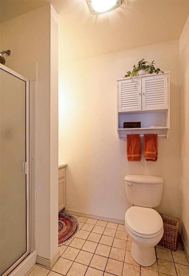 1276 River St, Missoula, MT 59801 - bathroom featuring a stall shower, vanity, and tile patterned flooring