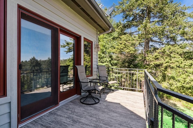 156 Wulff Ln, Lakeside, MT 59922 - view of wooden deck