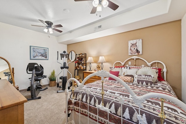 156 Wulff Ln, Lakeside, MT 59922 - bedroom with carpet and ceiling fan