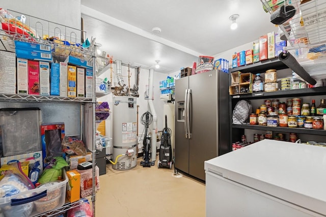 156 Wulff Ln, Lakeside, MT 59922 - misc room featuring strapped water heater and concrete floors