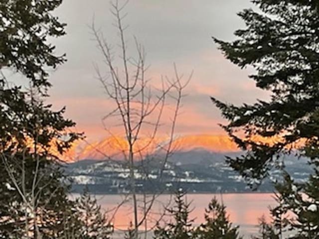 156 Wulff Ln, Lakeside, MT 59922 - water view featuring a mountain backdrop