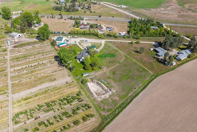 245 Olde Rd, Hamilton, MT 59840 - aerial view of property's location with rural landscape and large plots for crops