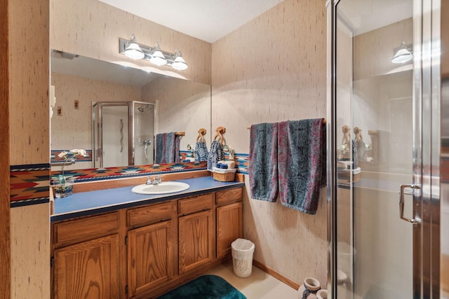99 Golf Ter, Bigfork, MT 59911 - full bath with a stall shower and vanity