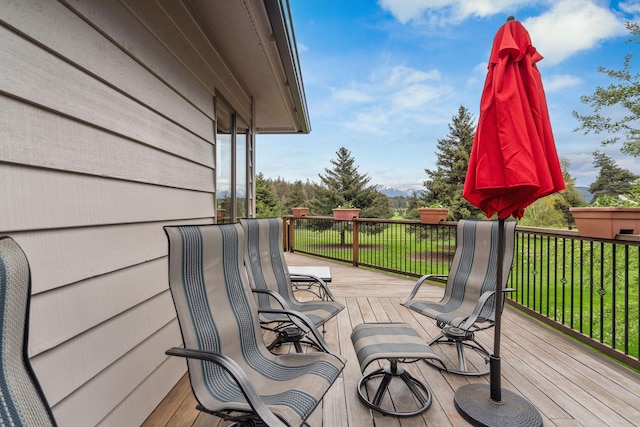 99 Golf Ter, Bigfork, MT 59911 - view of wooden terrace