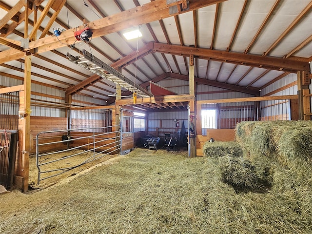 view of horse barn