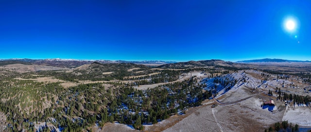 6220 Elkhorn Rd, Helena, MT 59602 - bird's eye view with a mountain view