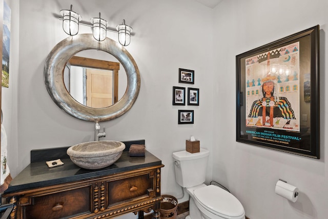 75 Meadows Dr, Whitefish, MT 59937 - half bath featuring toilet and vanity