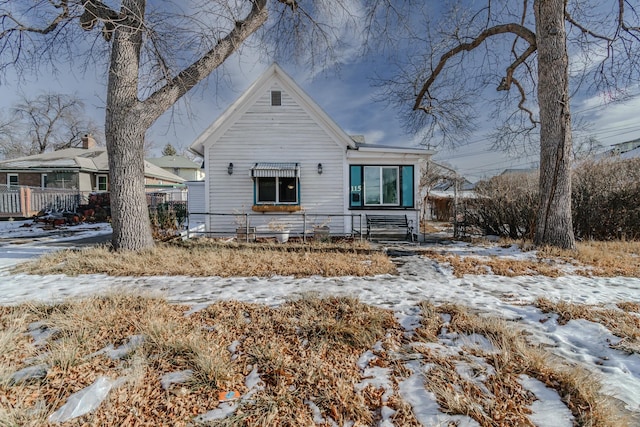 view of front of home