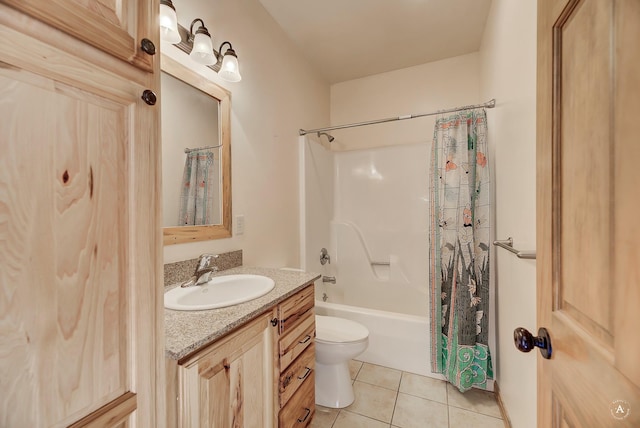 3 Paradise Ridge Rd, Clancy, MT 59634 - bathroom featuring tile patterned flooring, vanity, shower / bathtub combination with curtain, and toilet