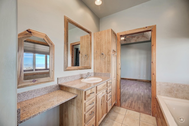 3 Paradise Ridge Rd, Clancy, MT 59634 - full bath with a tub with jets, tile patterned flooring, and vanity