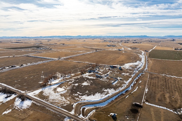 bird's eye view featuring a rural view