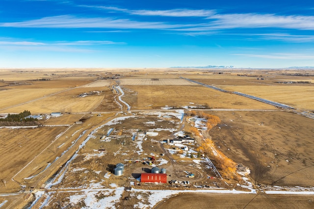 bird's eye view featuring a rural view