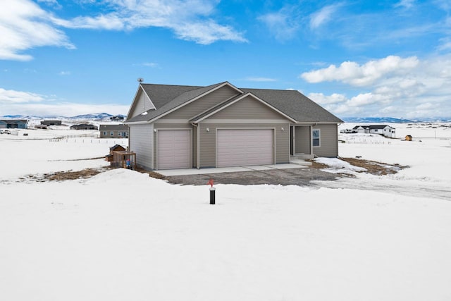 view of front of home with fence