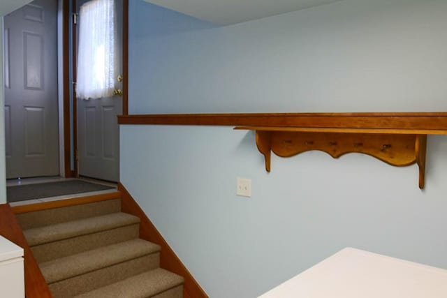 view of stairway