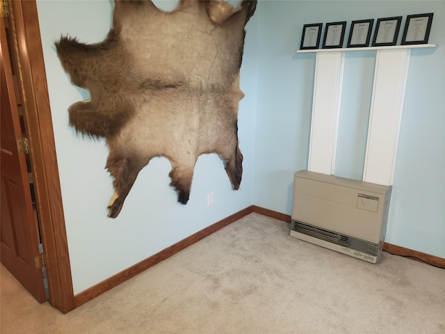 interior details featuring carpet floors and baseboards