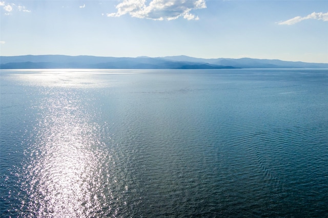 property view of water with a mountain view