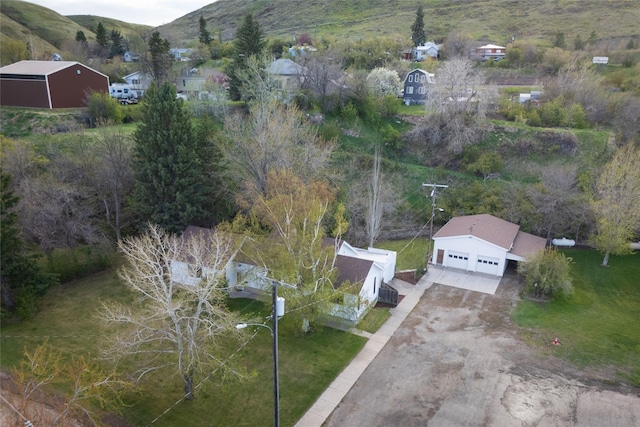 10 Park St, Belt, MT 59412 - view from above of property featuring mountains