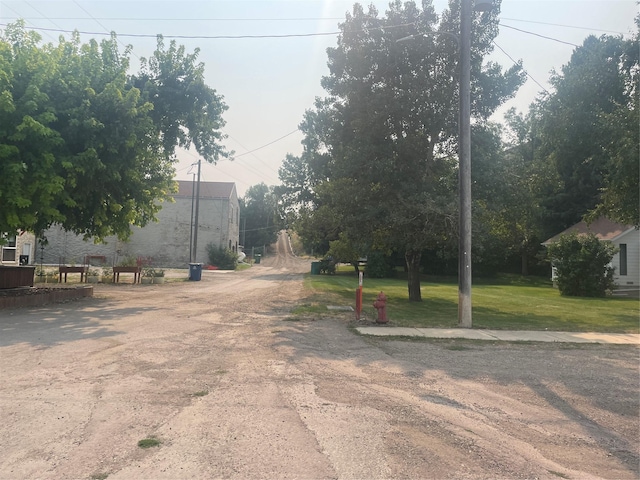 view of road