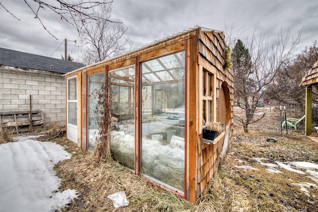 view of greenhouse